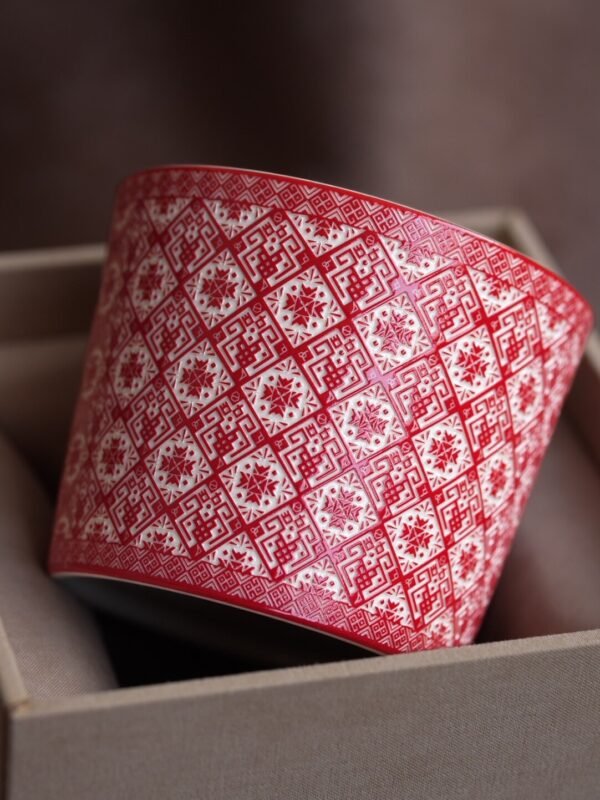 Infinite Blessings & Eternal Flow | Underglaze Carved Coffee Cup-220mL