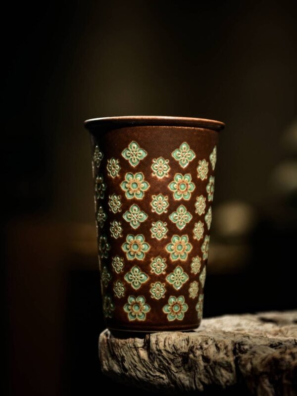 Tang Dynasty Baoxiang Flower | Vintage Ceramic Coffee Cup-400mL